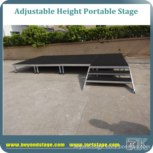 Portable stage with adjustable legs hot selling